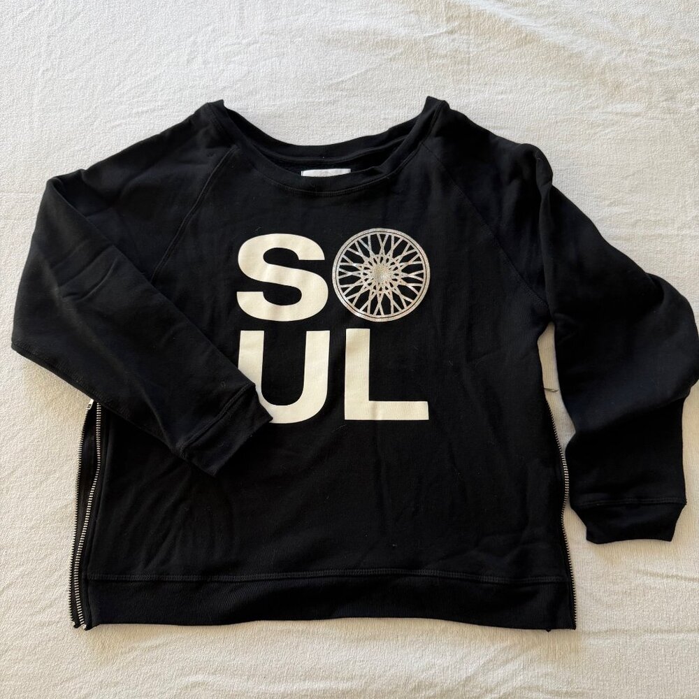 SoulCycle Side Zip Sweatshirt - Black